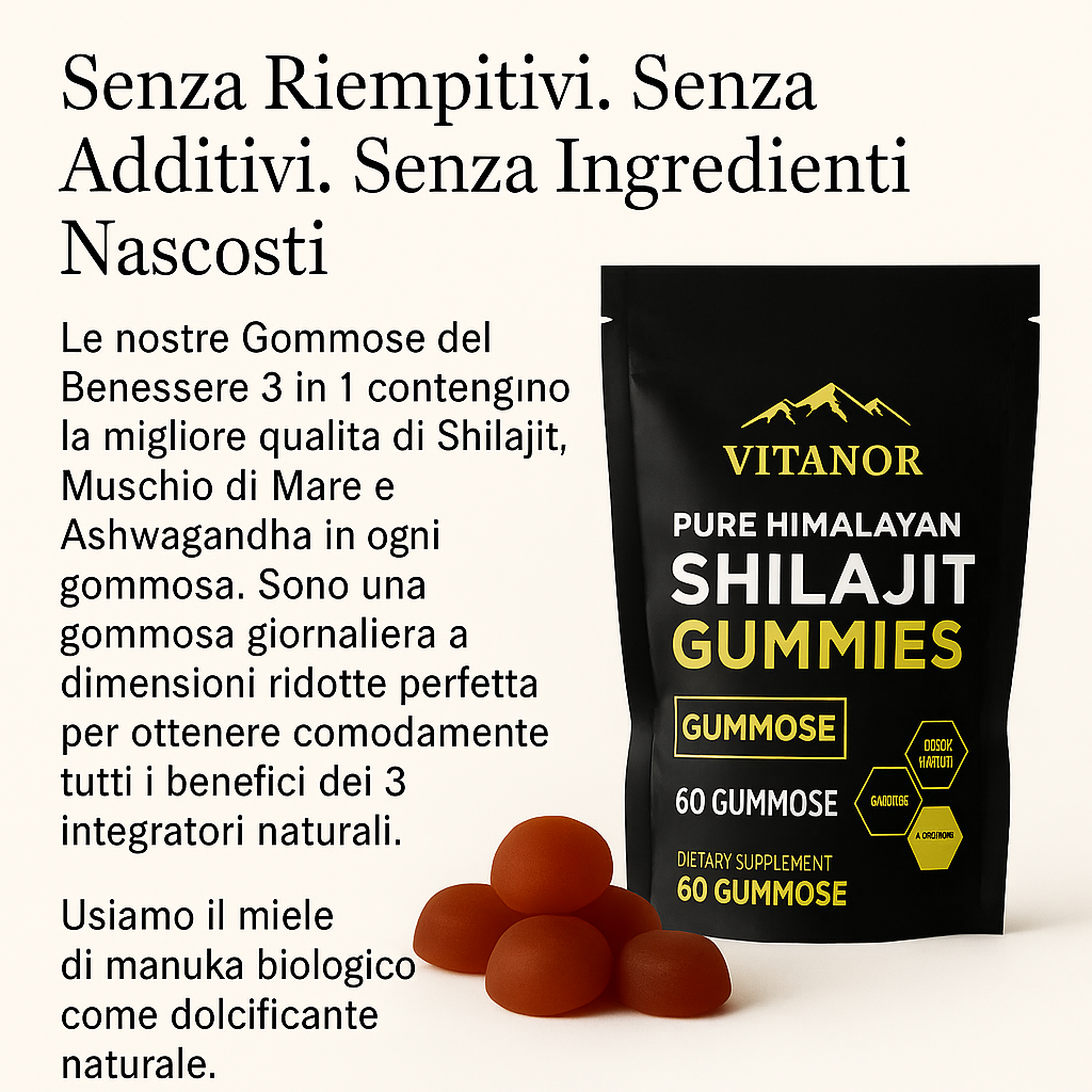 Vitanor™: Gomme Di Shilajit Pure