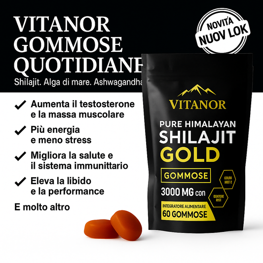 Vitanor™: Gomme Di Shilajit Pure